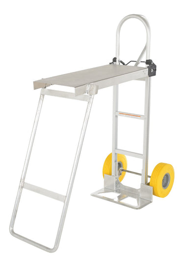 HAND TRUCK W/FOLDING PLATFORM YEL WHEEL